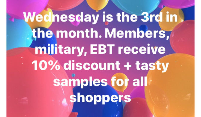 3rd Wednesday is 10% Discount Day 3rd Wednesday is 10% Discount Day