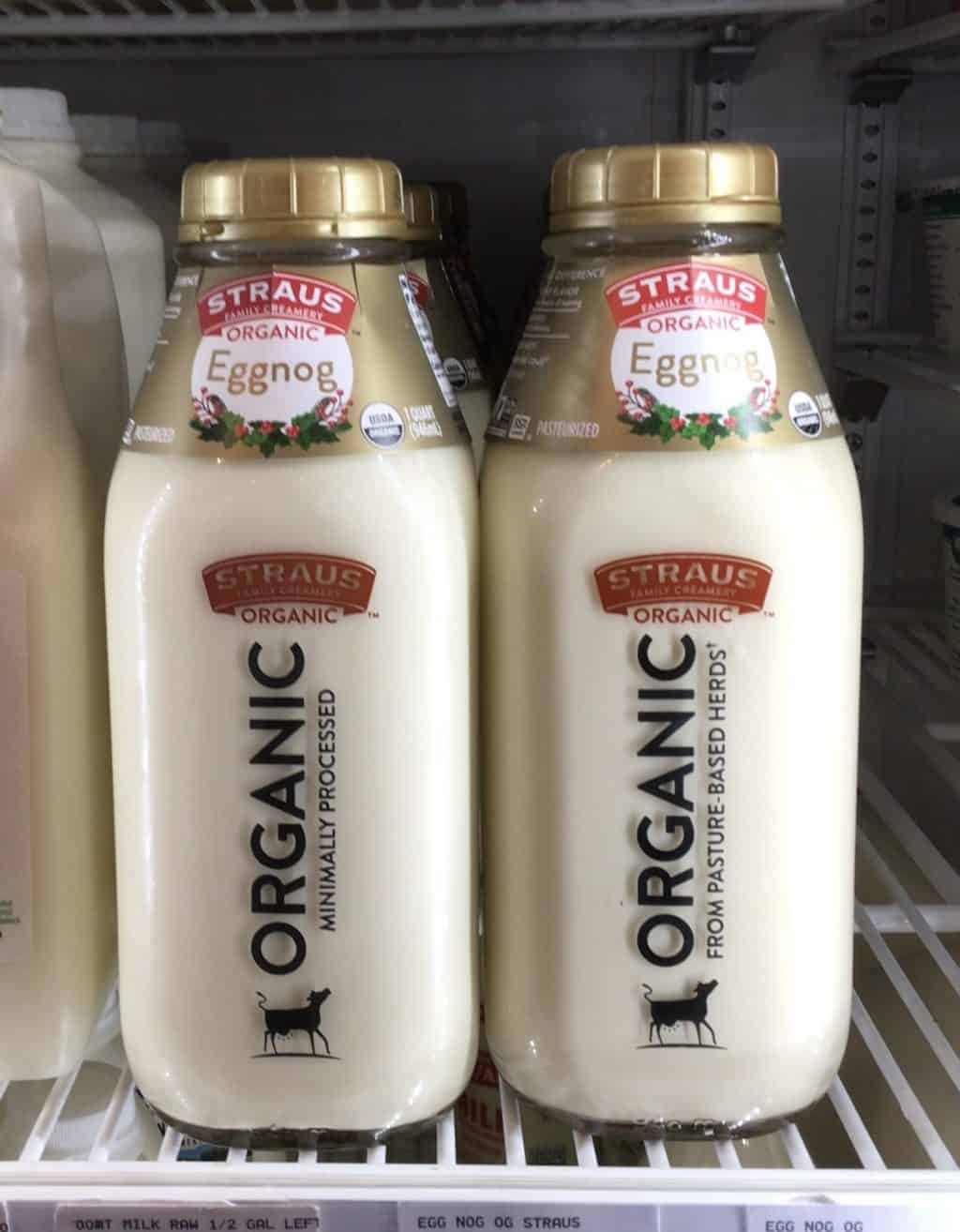 Organic Straus Eggnog, Organic Alexandre Half & Half - Yelm Food Coop