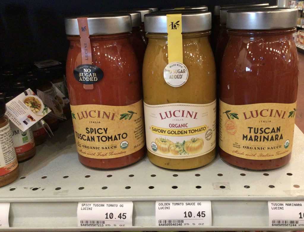 Order Organic Roasted Garlic Pasta Sauce Lucini Italia