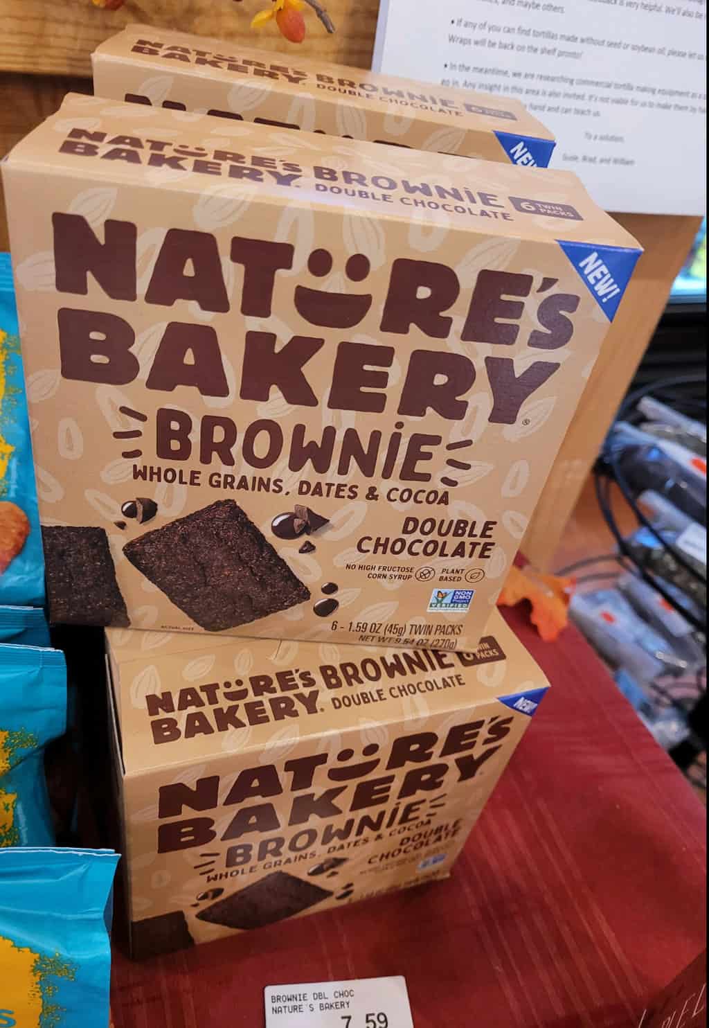 Nature’s Bakery, Double Chocolate Brownies - Yelm Food Coop